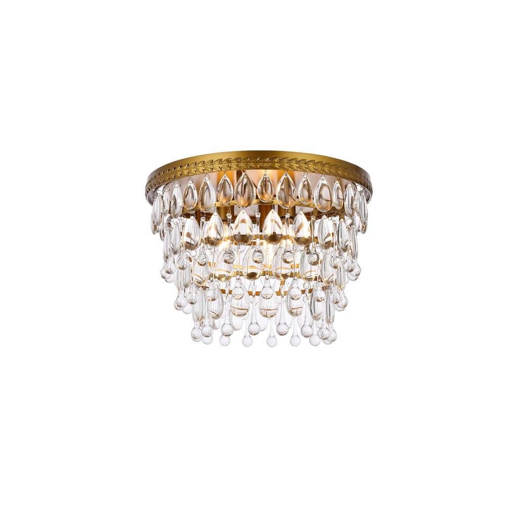 Nordic 3 lights brass flush mount. Picture 2