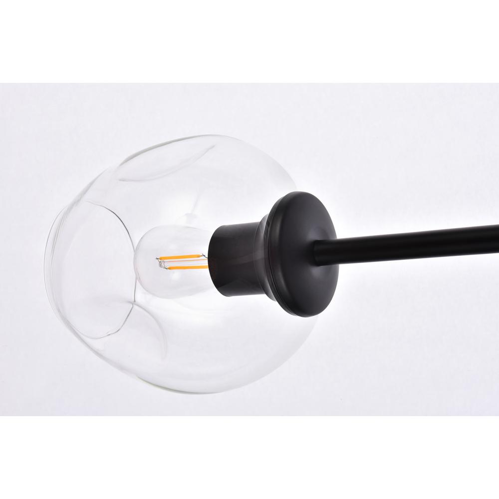 Cavoli 9 lights black chandelier. Picture 3