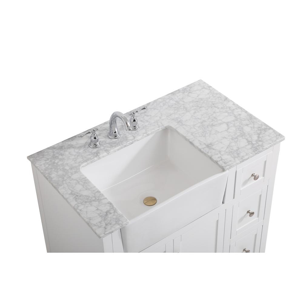 36 inch Single bathroom vanity in white. Picture 10