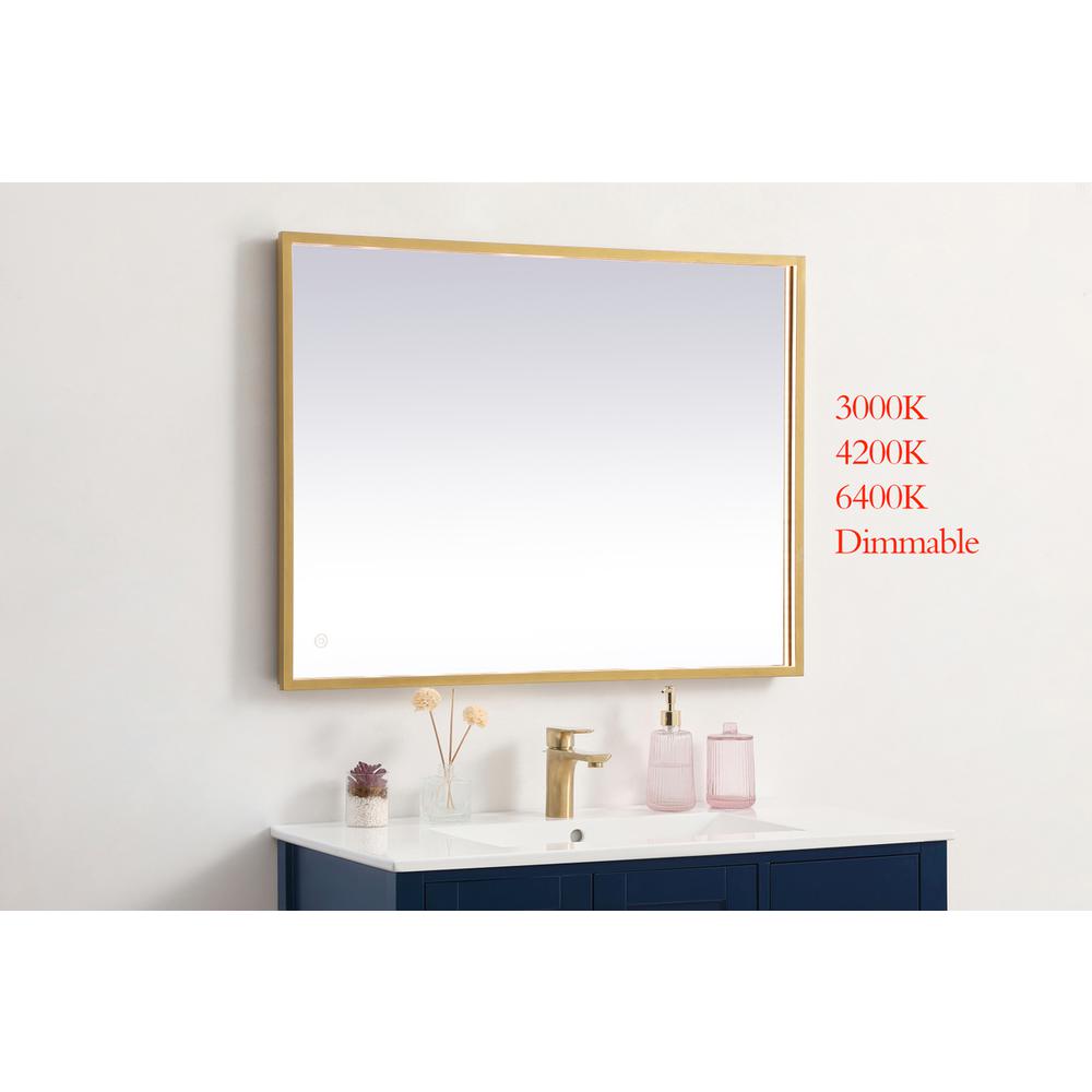 Pier 27x36 inch LED mirror with adjustable color temperature. Picture 2