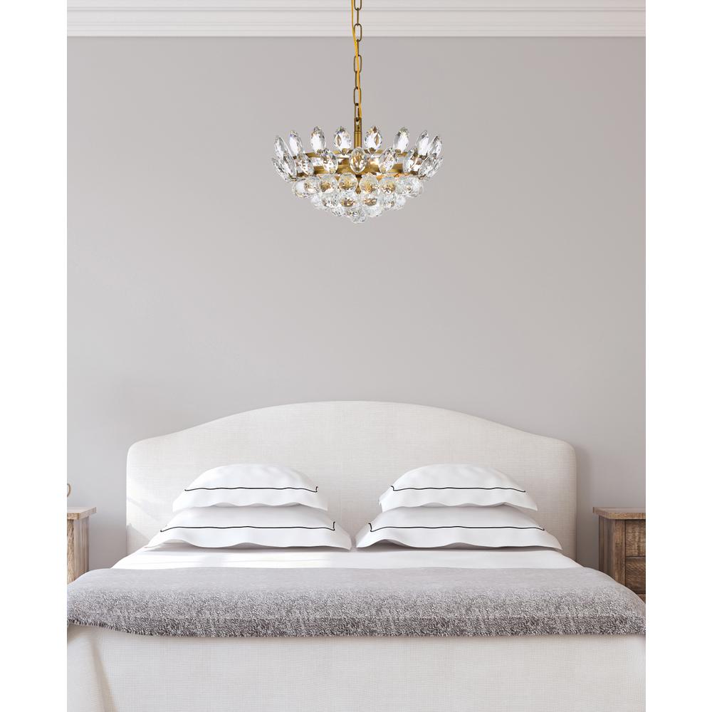 Emilia 16 inch pendant in brass. Picture 8