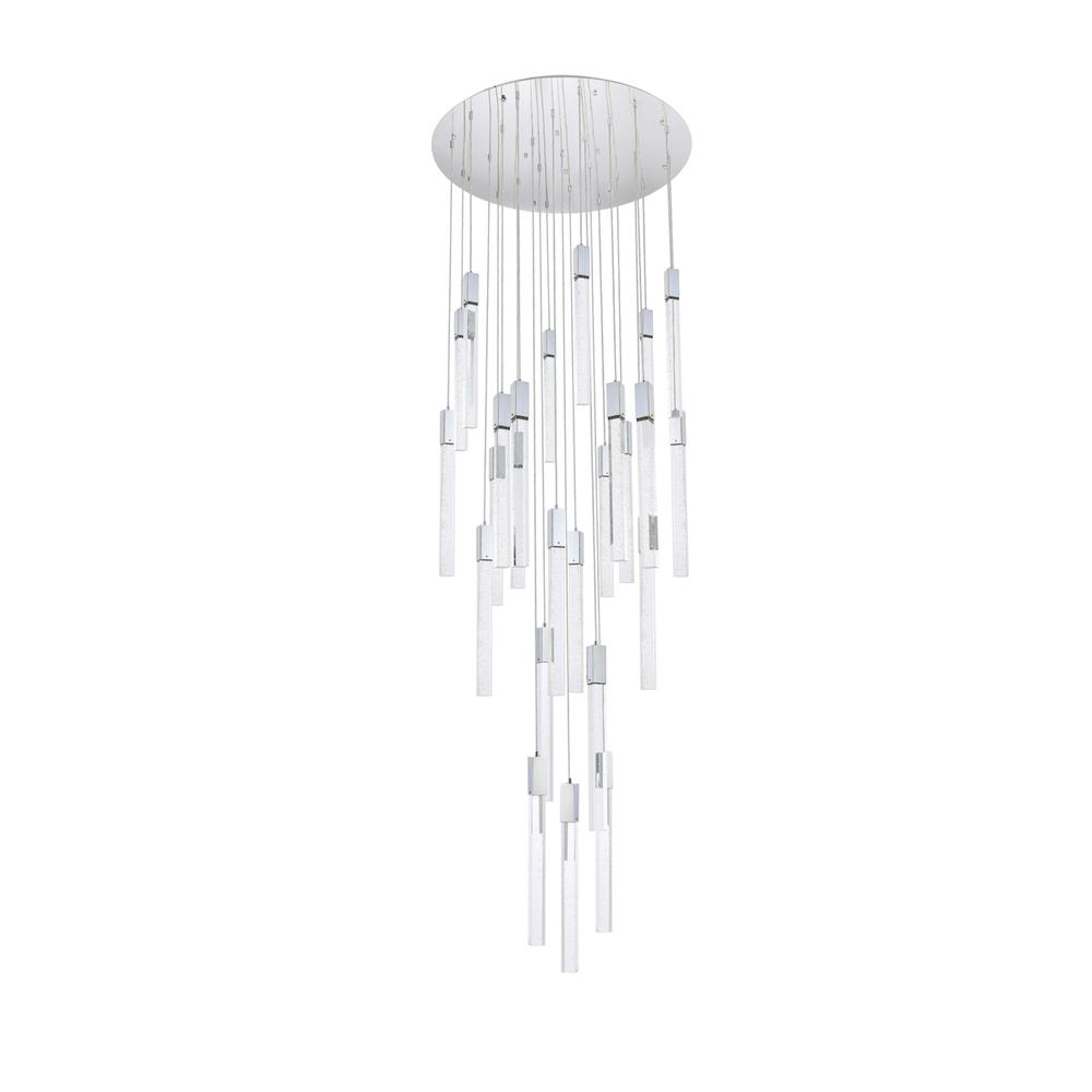 Weston 25 lights pendant in chrome. Picture 6
