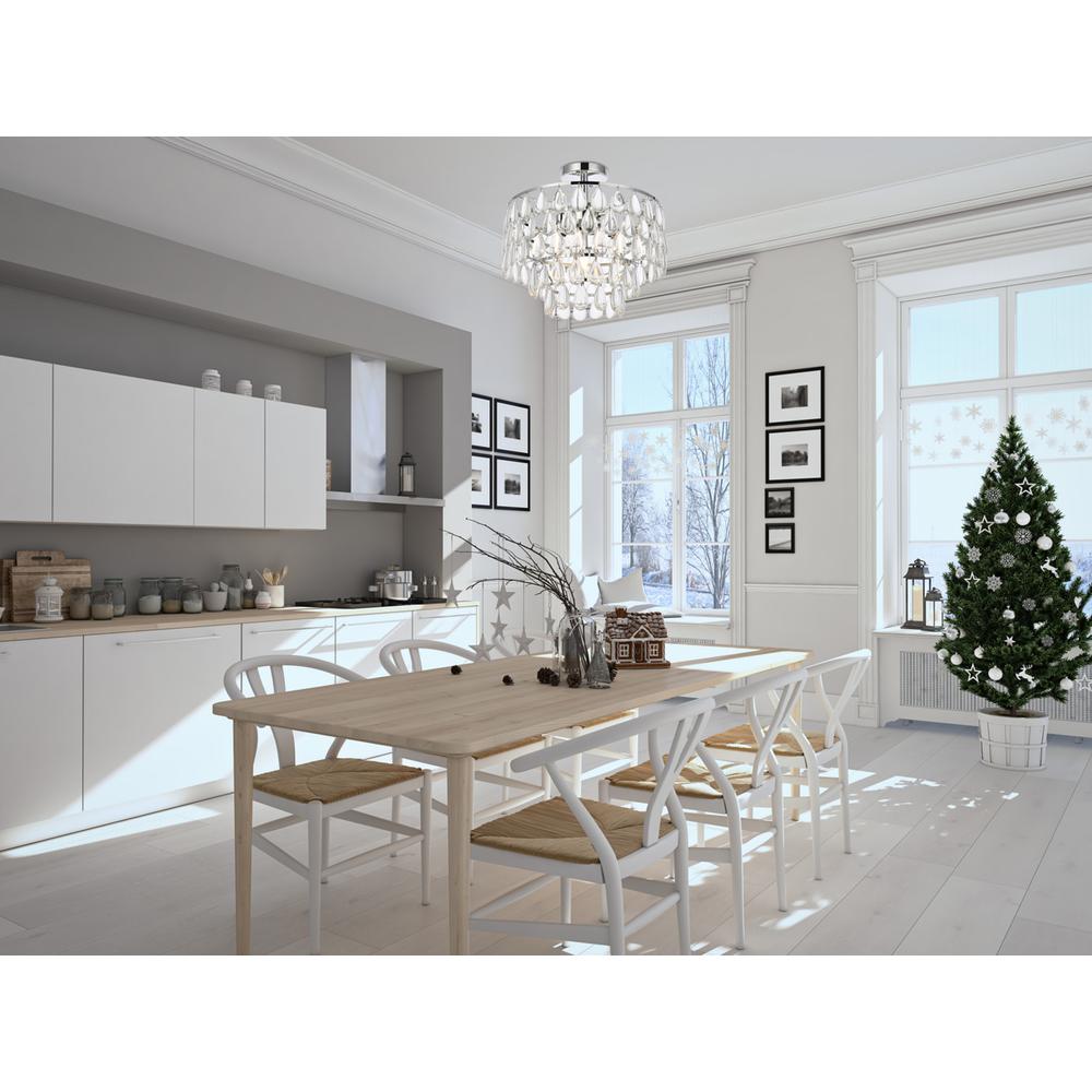 Mila 16 inch flush mount in chrome. Picture 7