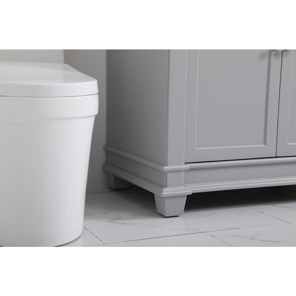 42 inch Single Bathroom Vanity set in Grey. Picture 6