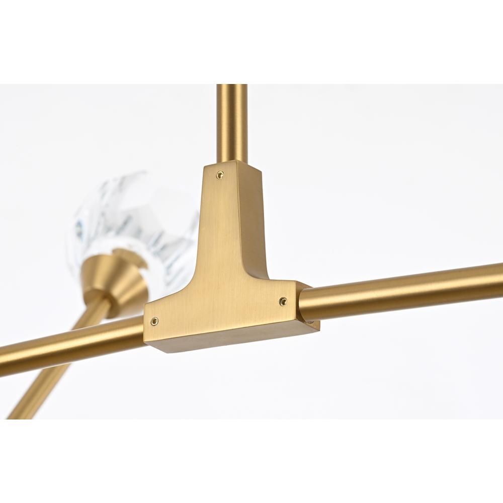 Zayne 8 Light Pendant in Gold. Picture 5