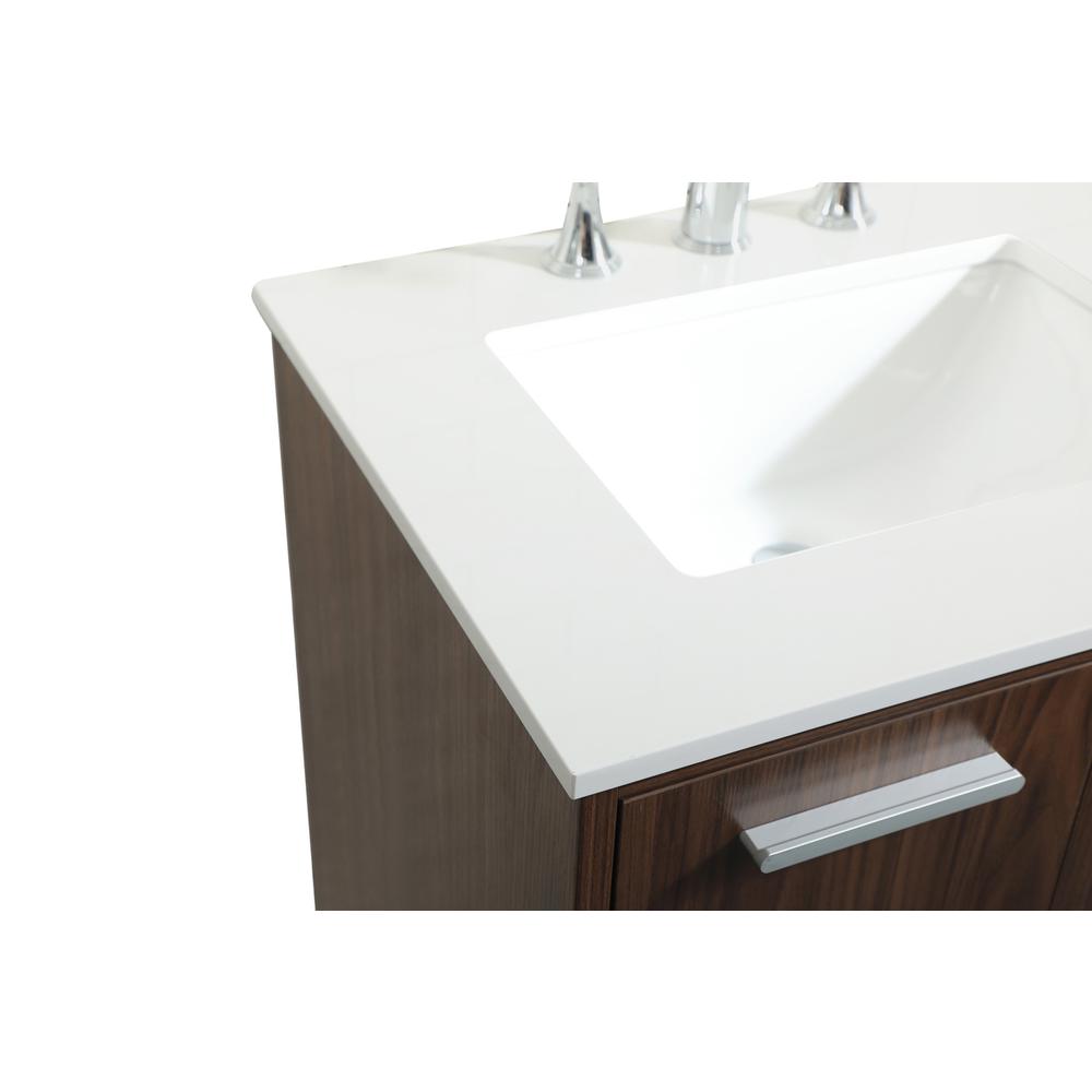 24 inch bathroom vanity in Walnut. Picture 11