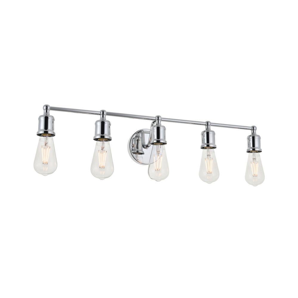 Serif 5 light chrome Wall Sconce. Picture 3