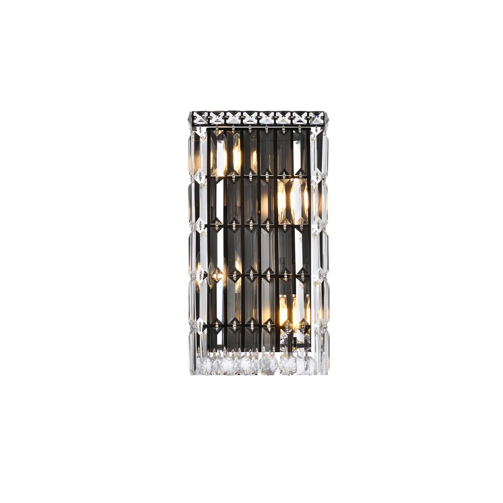Maxime 8 Inch Black Wall Sconce. Picture 1