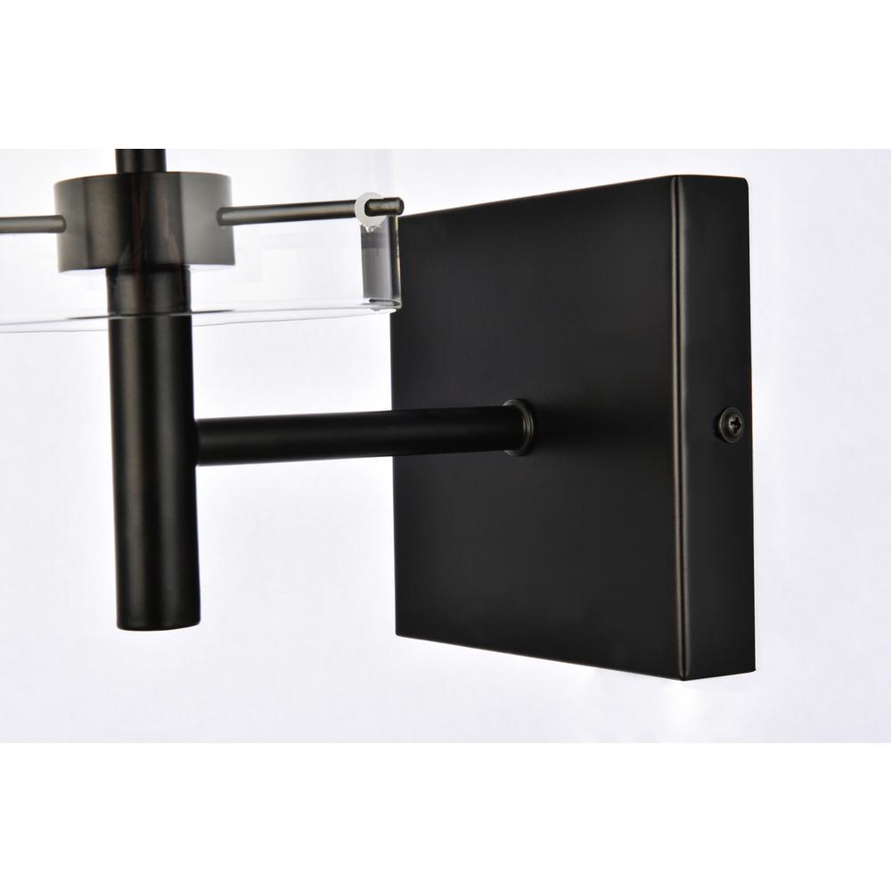 Savant 1 light black wall sconce. Picture 4