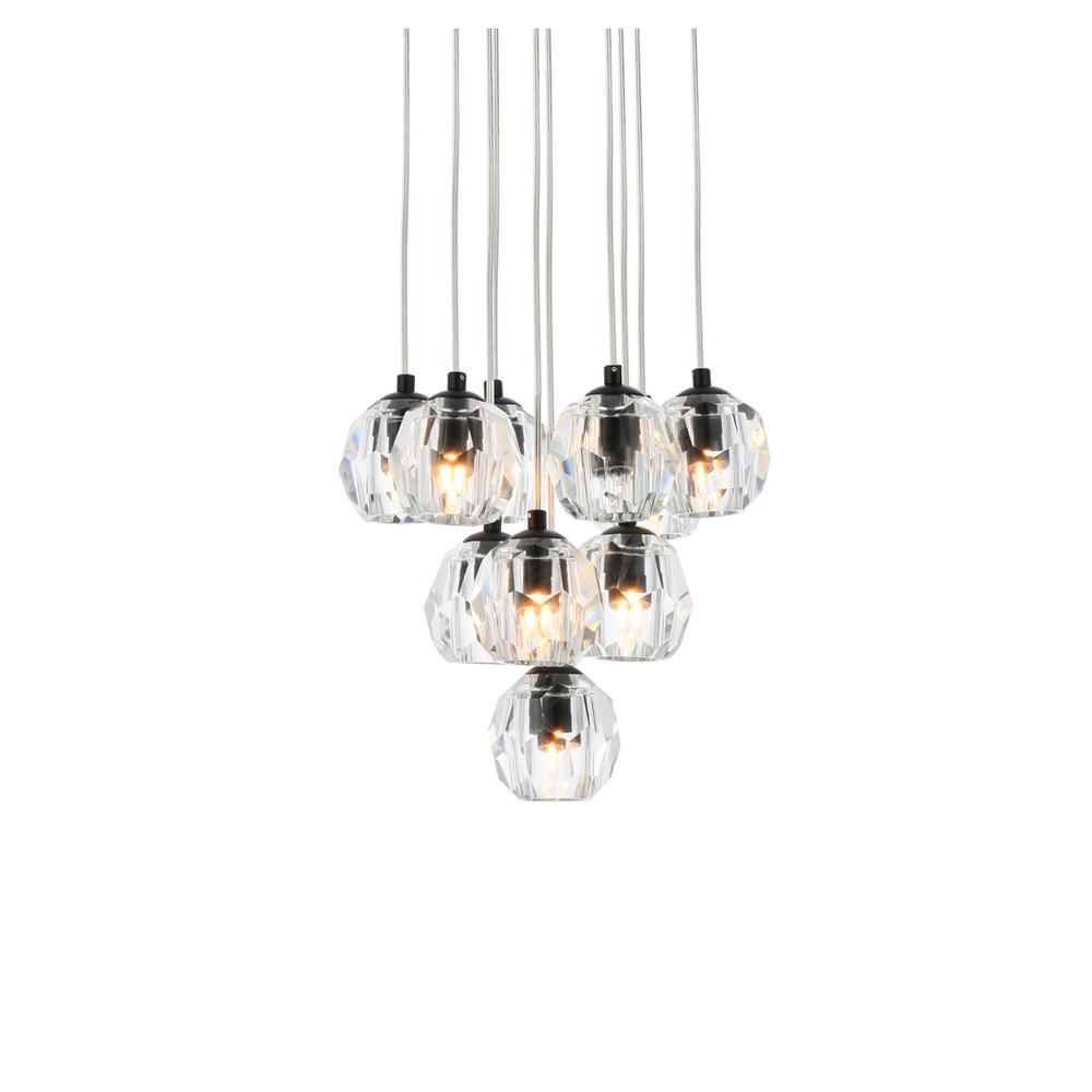 Eren 10 lights black pendant. Picture 2