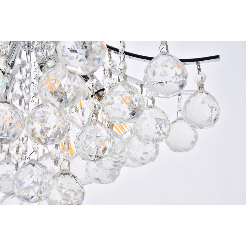 Toureg 6 light Chrome Pendant Clear Royal Cut Crystal. Picture 5