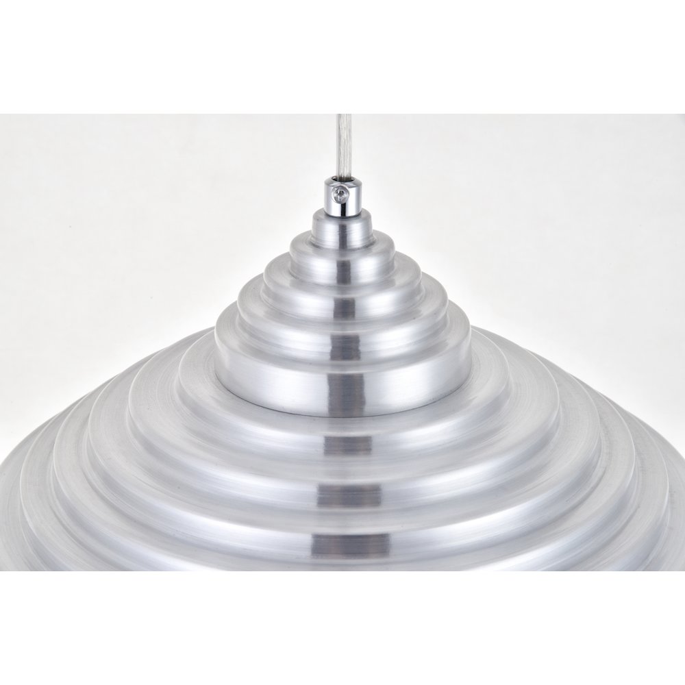 Circa 1 Light Burnished Nickel Pendant. Picture 4