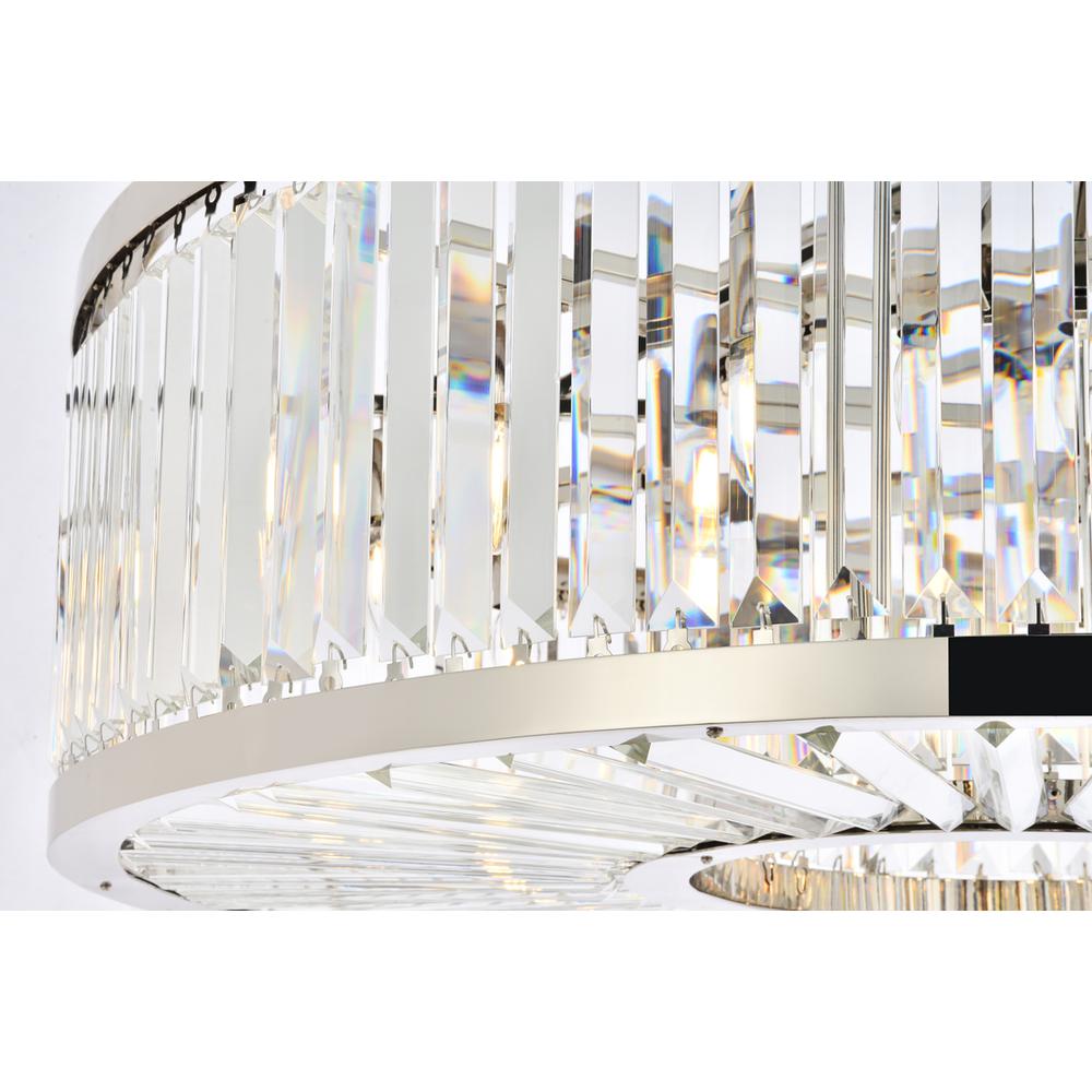 Chelsea 10 light polished nickel Chandelier Clear Royal Cut Crystal. Picture 5