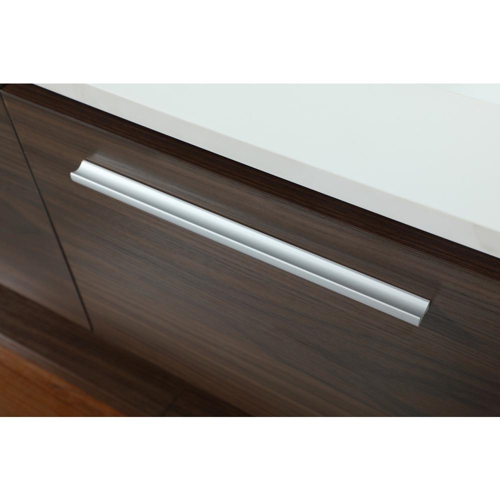 48 inch Single bathroom vanity in walnut with backsplash. Picture 12