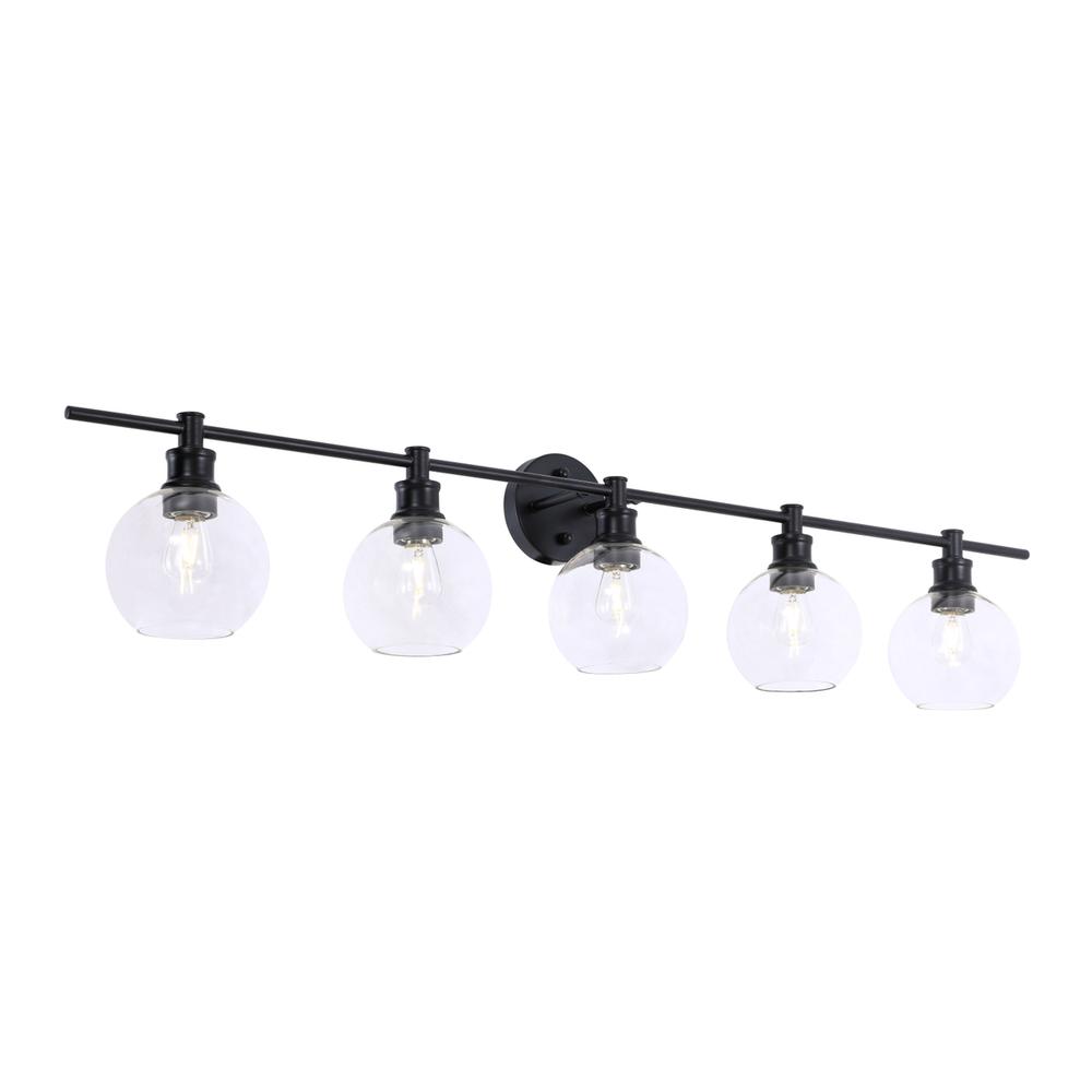 Collier 5 light Black and Clear glass Wall sconce. Picture 12