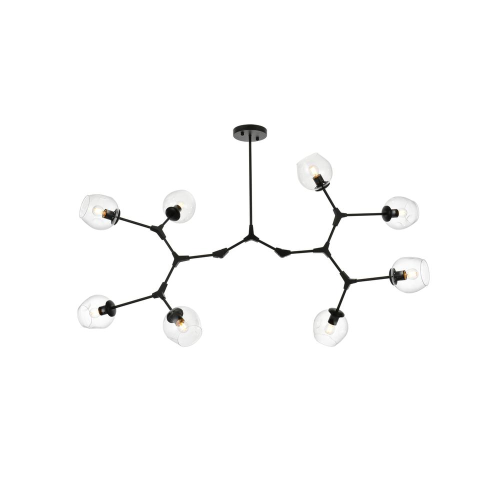Cavoli 61 inch Chandelier in Black. Picture 1