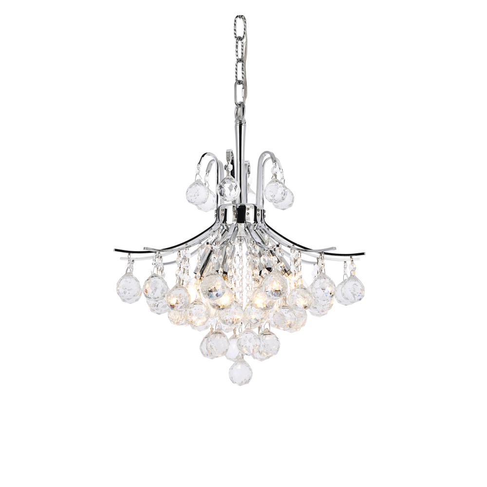 Toureg 6 light Chrome Pendant Clear Royal Cut Crystal. Picture 2