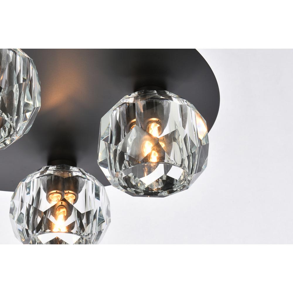 Graham 4 Light Ceiling Lamp in Black. Picture 3
