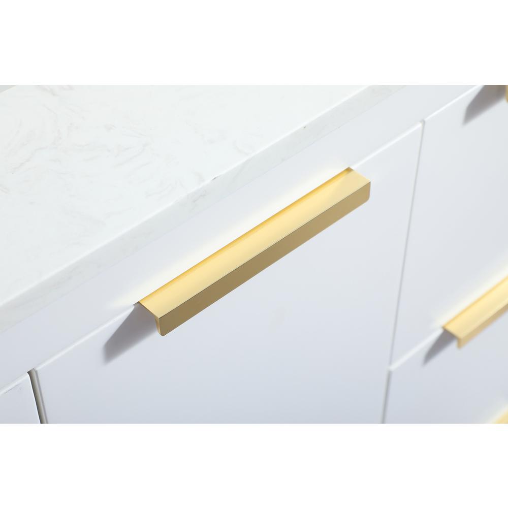36 inch Single bathroom vanity in white with backsplash. Picture 12