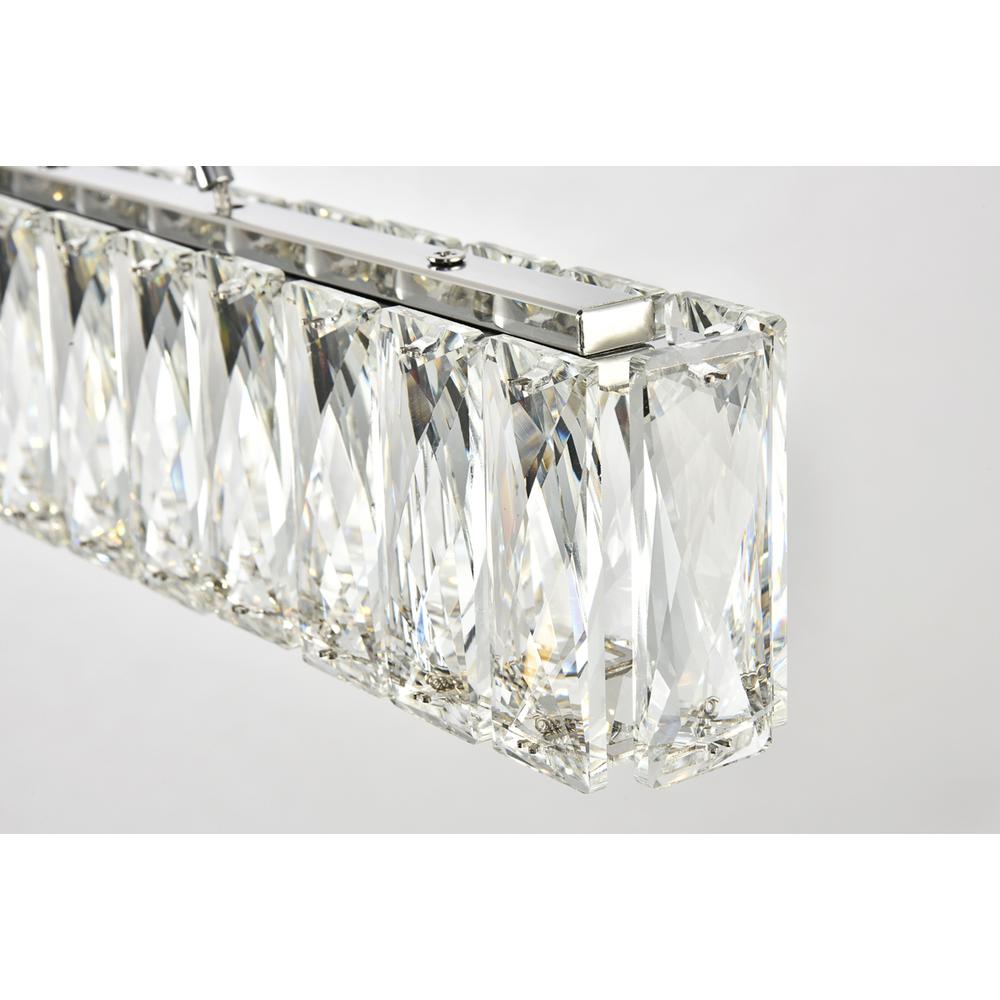 Monroe Integrated LED chip light Chrome Chandelier Clear Royal Cut Crystal. Picture 5