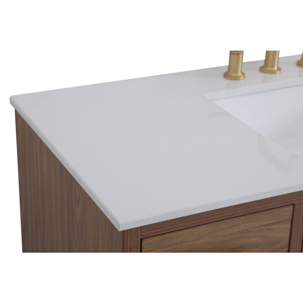 48 inch bathroom vanity in Walnut Brown. Picture 11