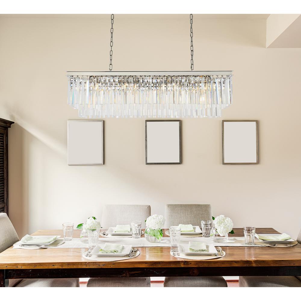 Sydney 12 light polished nickel Chandelier Clear Royal Cut Crystal. Picture 8