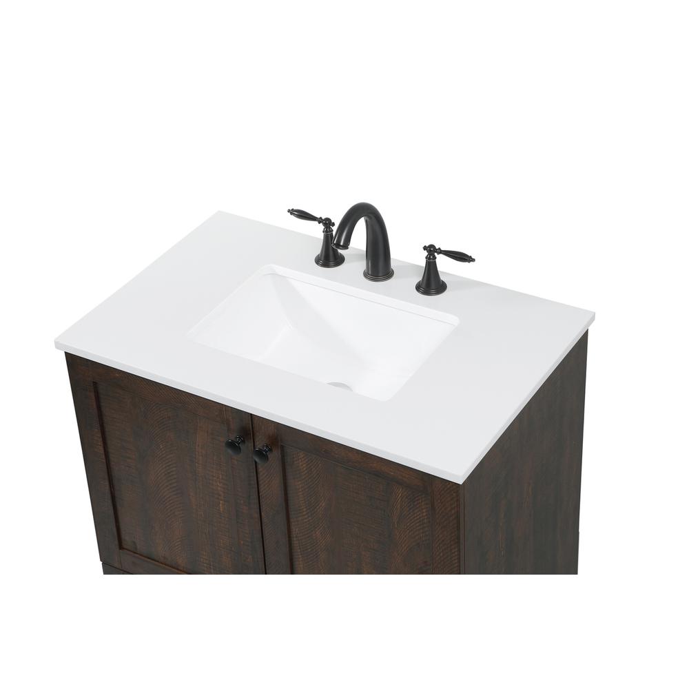 30 inch Single bathroom vanity in expresso. Picture 10