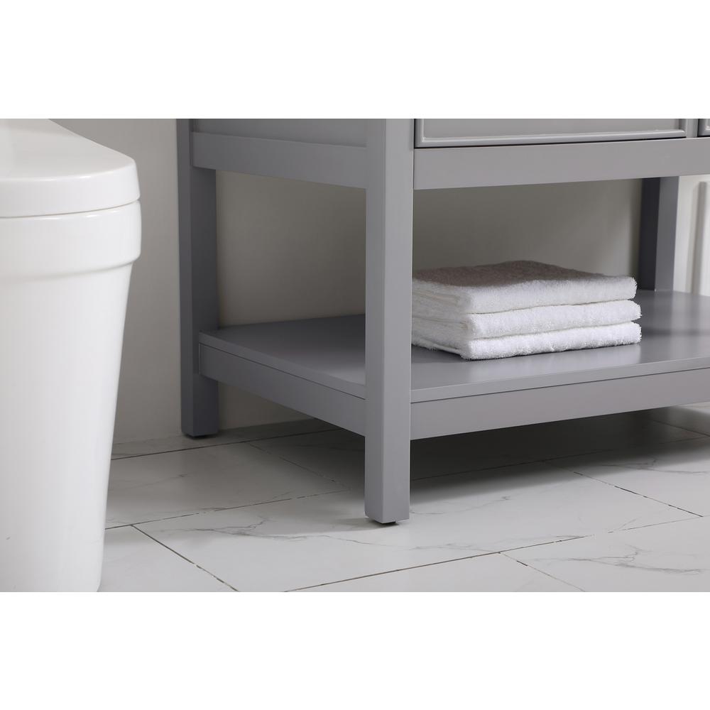36 inch Single bathroom vanity in gray. Picture 6