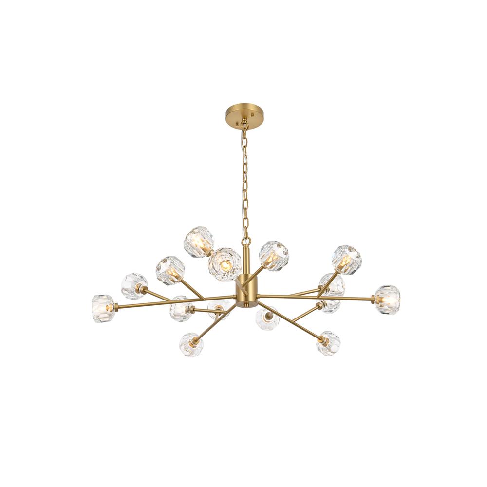 Graham 15 Light Pendant in Gold. Picture 1