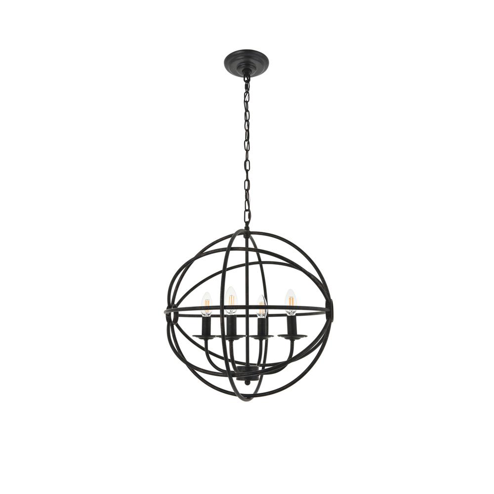 Octavia 4 light dark brown Pendant. Picture 6