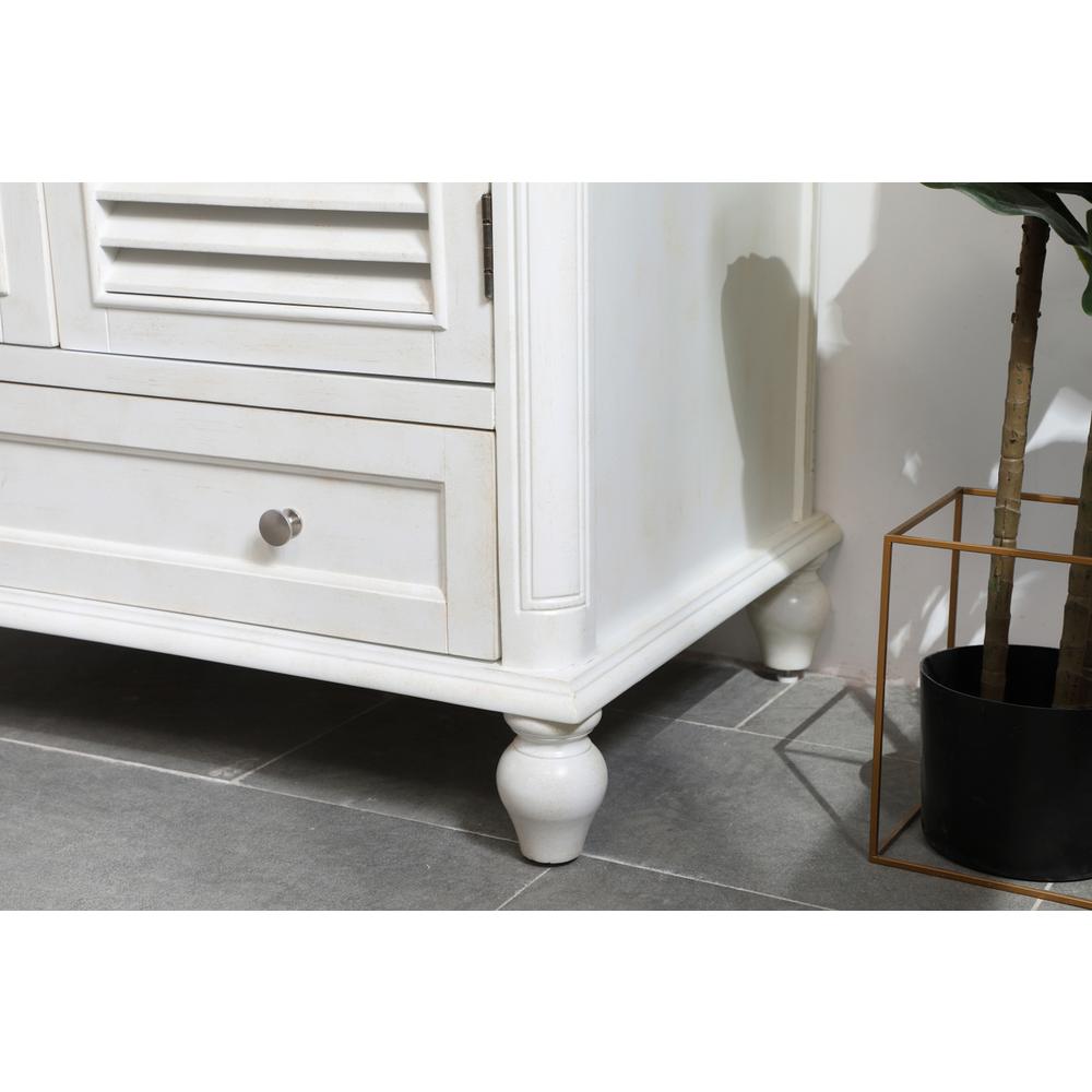36 inch Single Bathroom Vanity in Antique White. Picture 5