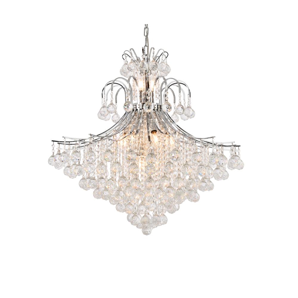 Toureg 15 light Chrome Chandelier Clear Royal Cut Crystal. Picture 2