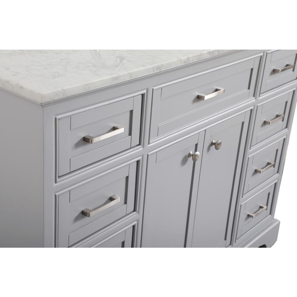48 In. Single Bathroom Vanity Set In Light Grey. Picture 9