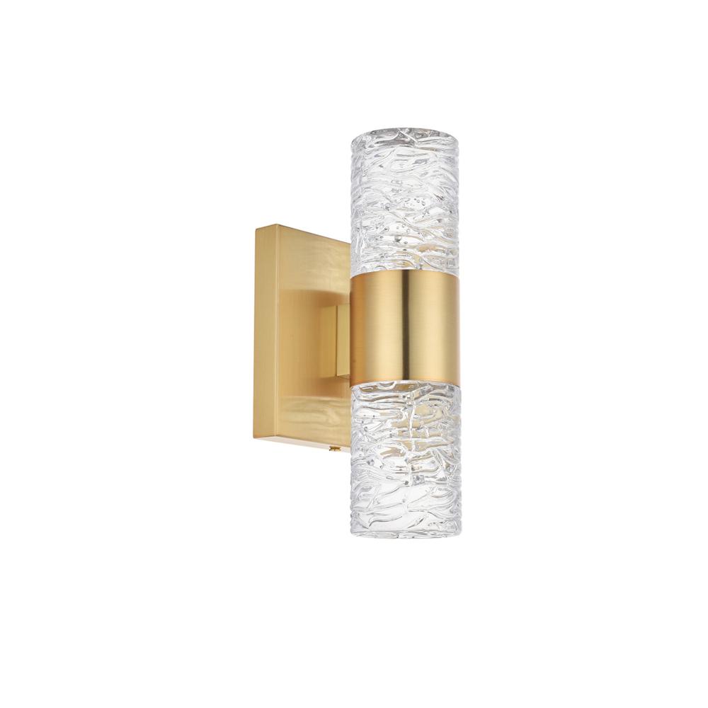 Vega 2 light Gold LED Wall Sconce. Picture 4