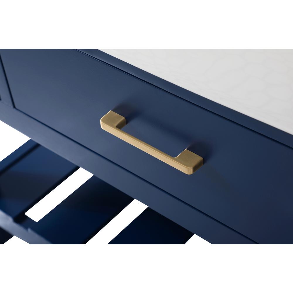 42 inch Single bathroom vanity in blue. Picture 12