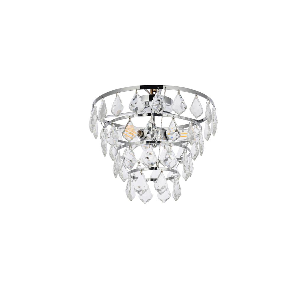 Ella 16 inch flush mount in chrome. Picture 6