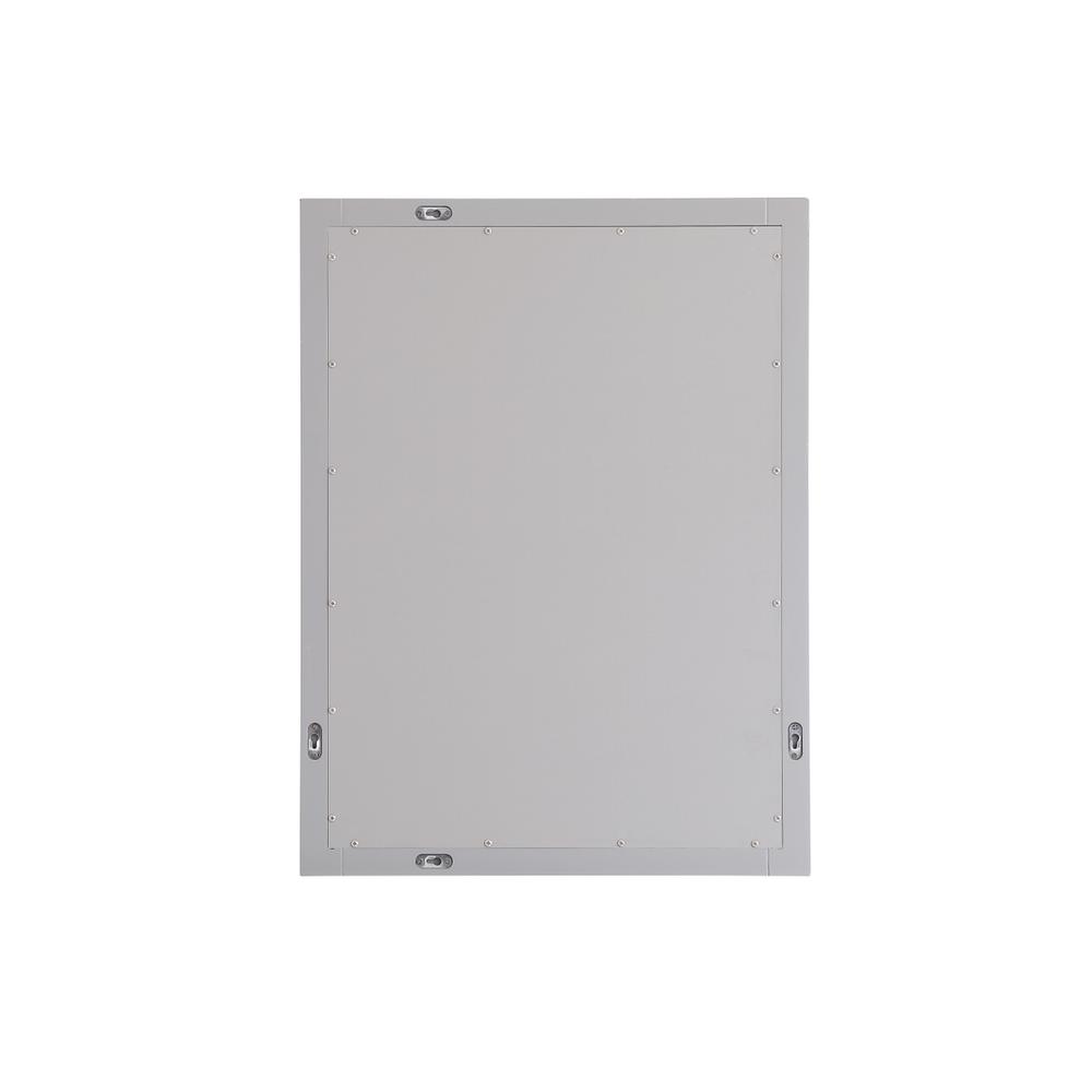 Aqua rectangle vanity mirror 24 inch in Grey. Picture 8