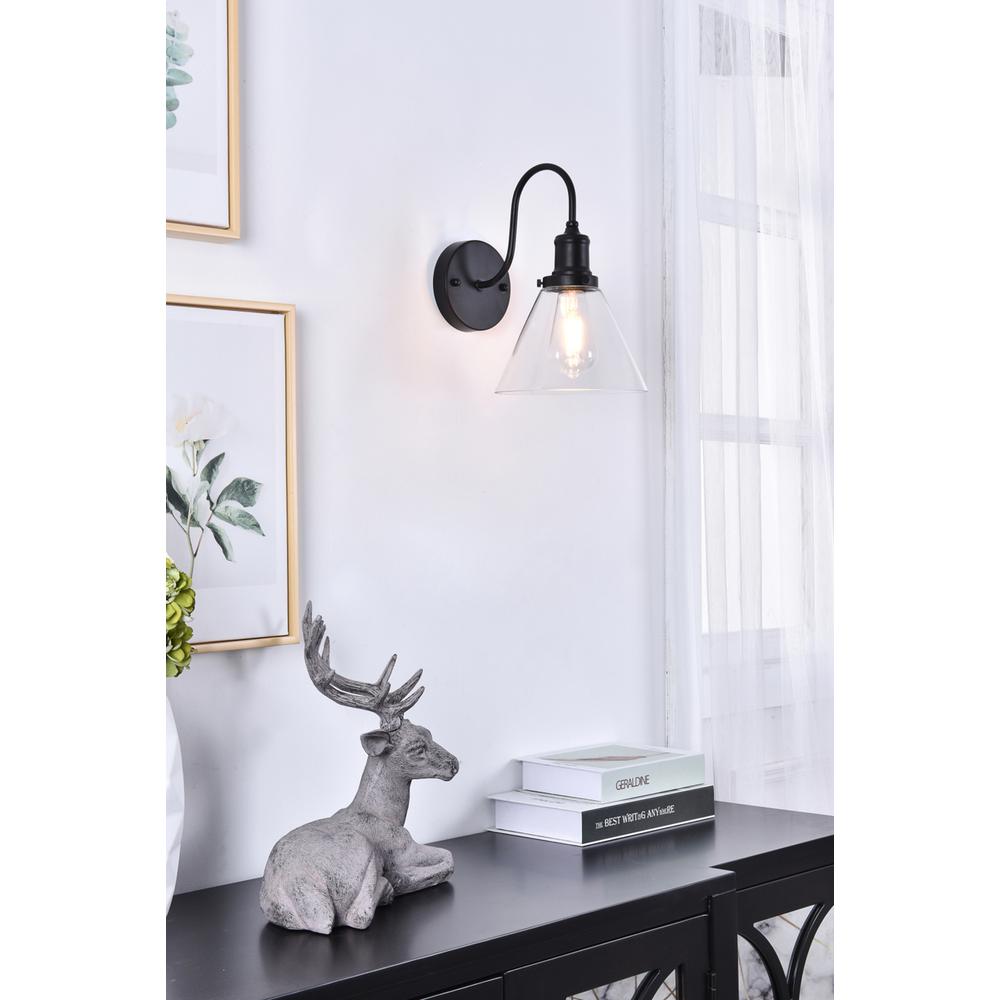 Histoire 1 light black Wall Sconce. Picture 14
