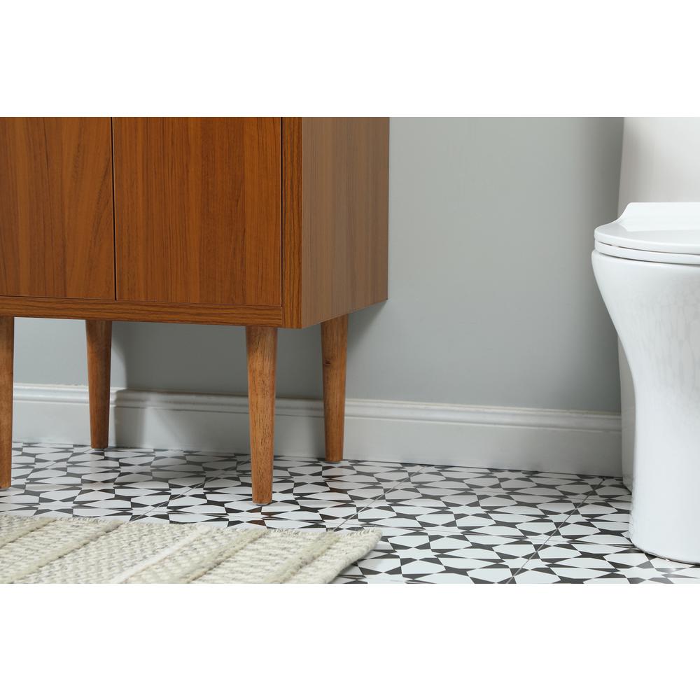 24 inch Single bathroom vanity in teak. Picture 9