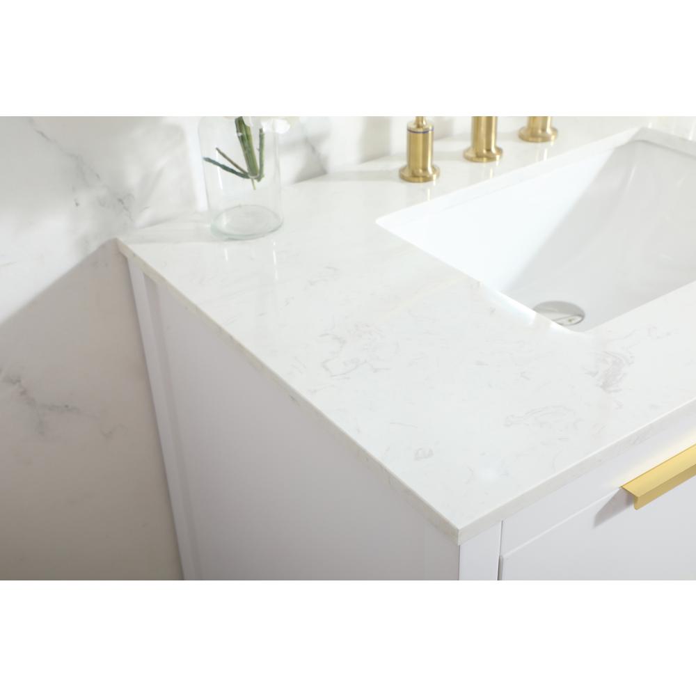 36 inch Single bathroom vanity in white. Picture 5