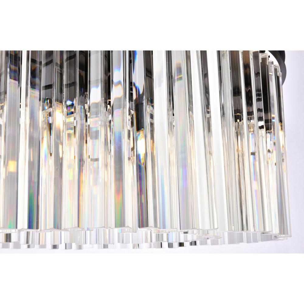 Sydney 8 light Matte Black Chandelier Clear Royal Cut Crystal. Picture 5