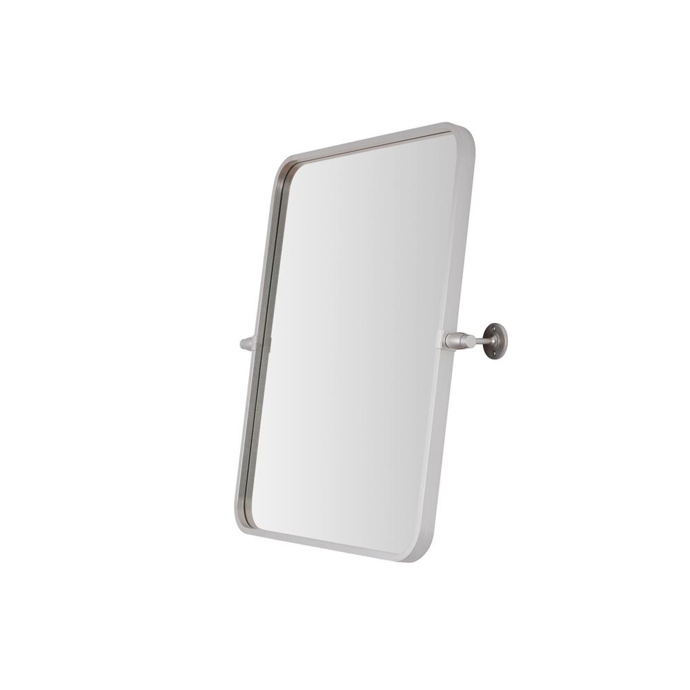 Soft Corner Pivot Mirror 20X24 Inch In Silver. Picture 8