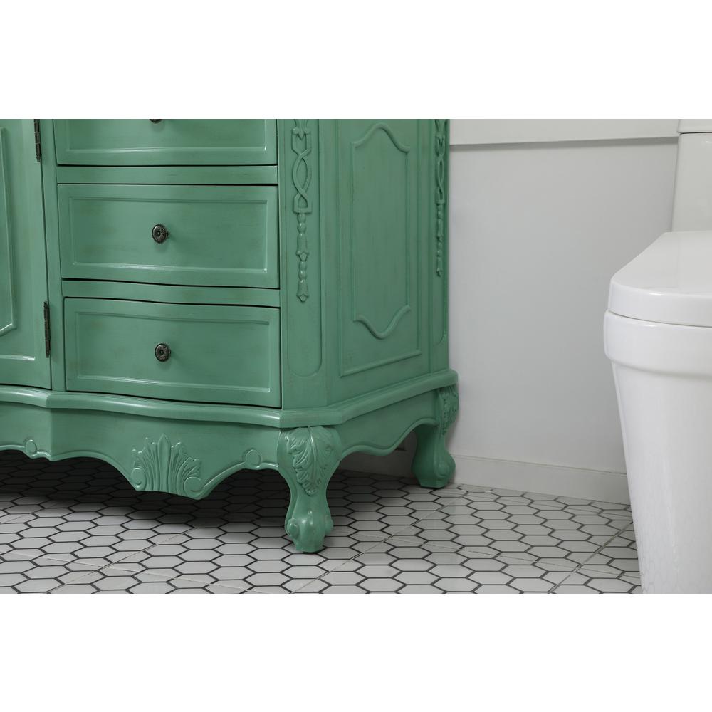 60 inch Single bathroom vanity in vintage mint. Picture 6