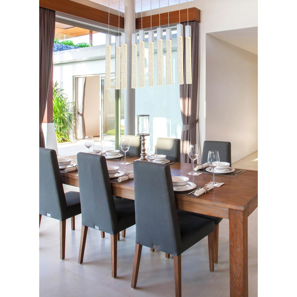 Weston 10 lights pendant in chrome. Picture 8