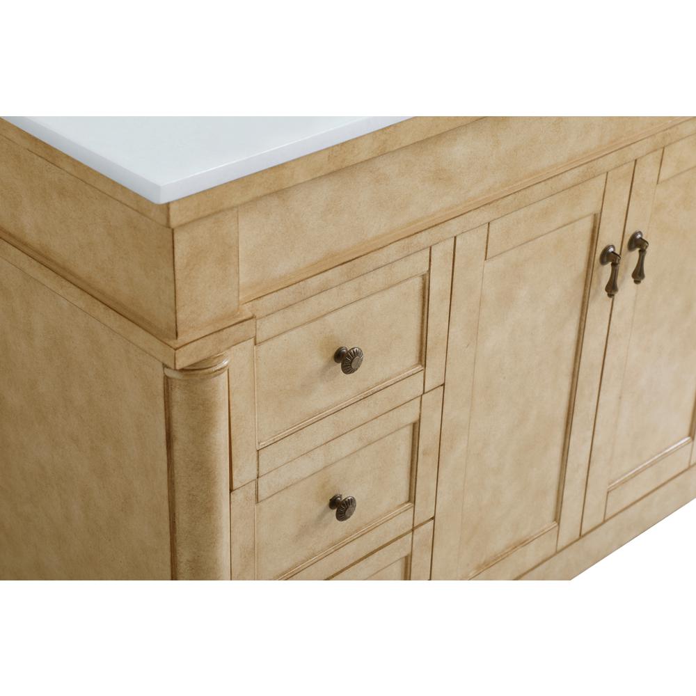 48 inch Single Bathroom vanity in Antique Beige. Picture 12