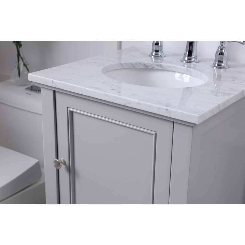 19 in. Single bathroom vanity set in Grey. Picture 5