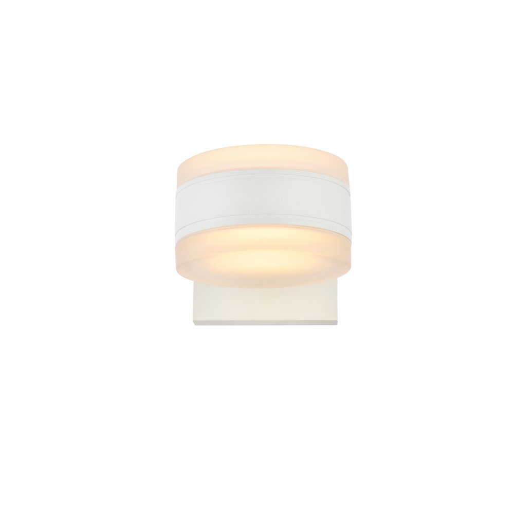 Raine Integrated Led Wall Sconce In White. Picture 1
