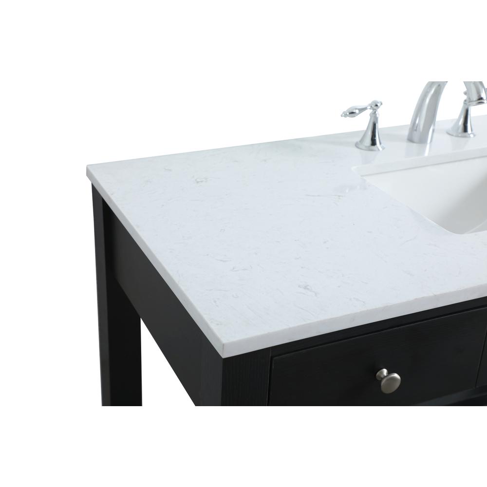 48 Inch ADA Compliant Bathroom Vanity In Black. Picture 11