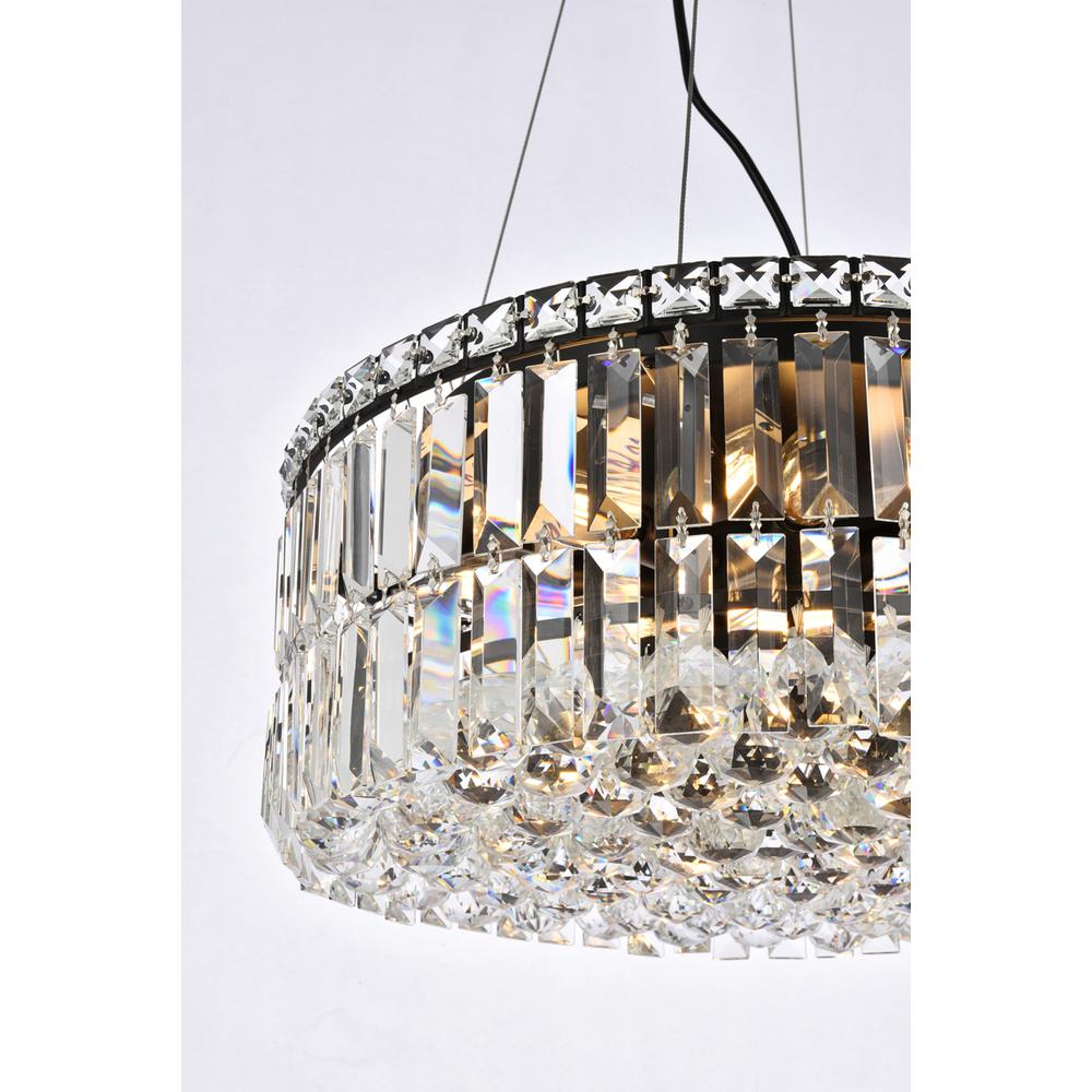 Maxime 20 inch black chandelier. Picture 4