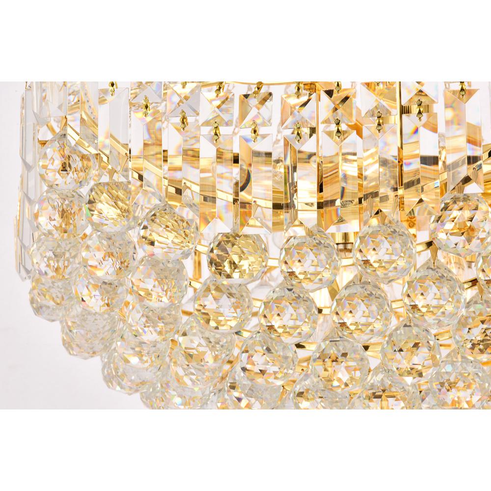Corona 24 light Gold Chandelier Clear Royal Cut Crystal. Picture 3